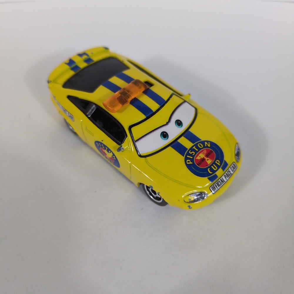 Disney Pixar Cars Piston Cup Official Pace Car Mattel Diecast Yellow M2953